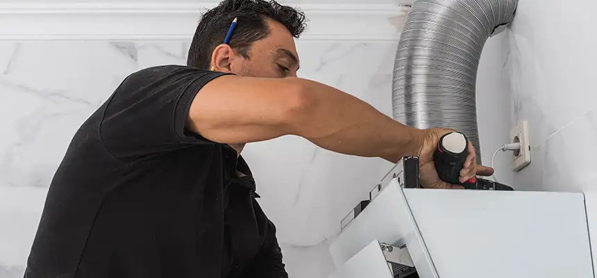 Precision In-wall Dryer Vent Cleaning & Rerouting Corrections in Ontario, CA
